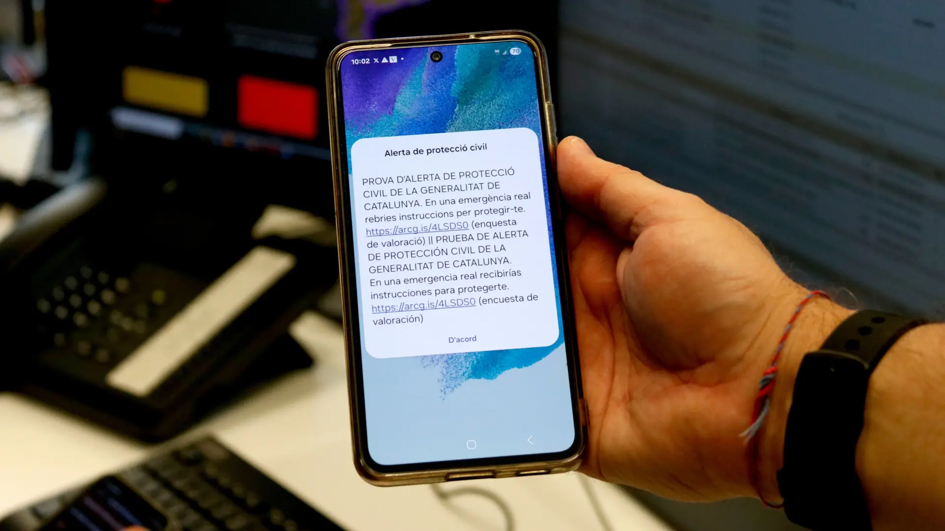 Más de 5 millones de móviles reciben una alerta en el simulacro más grande realizado en Cataluña