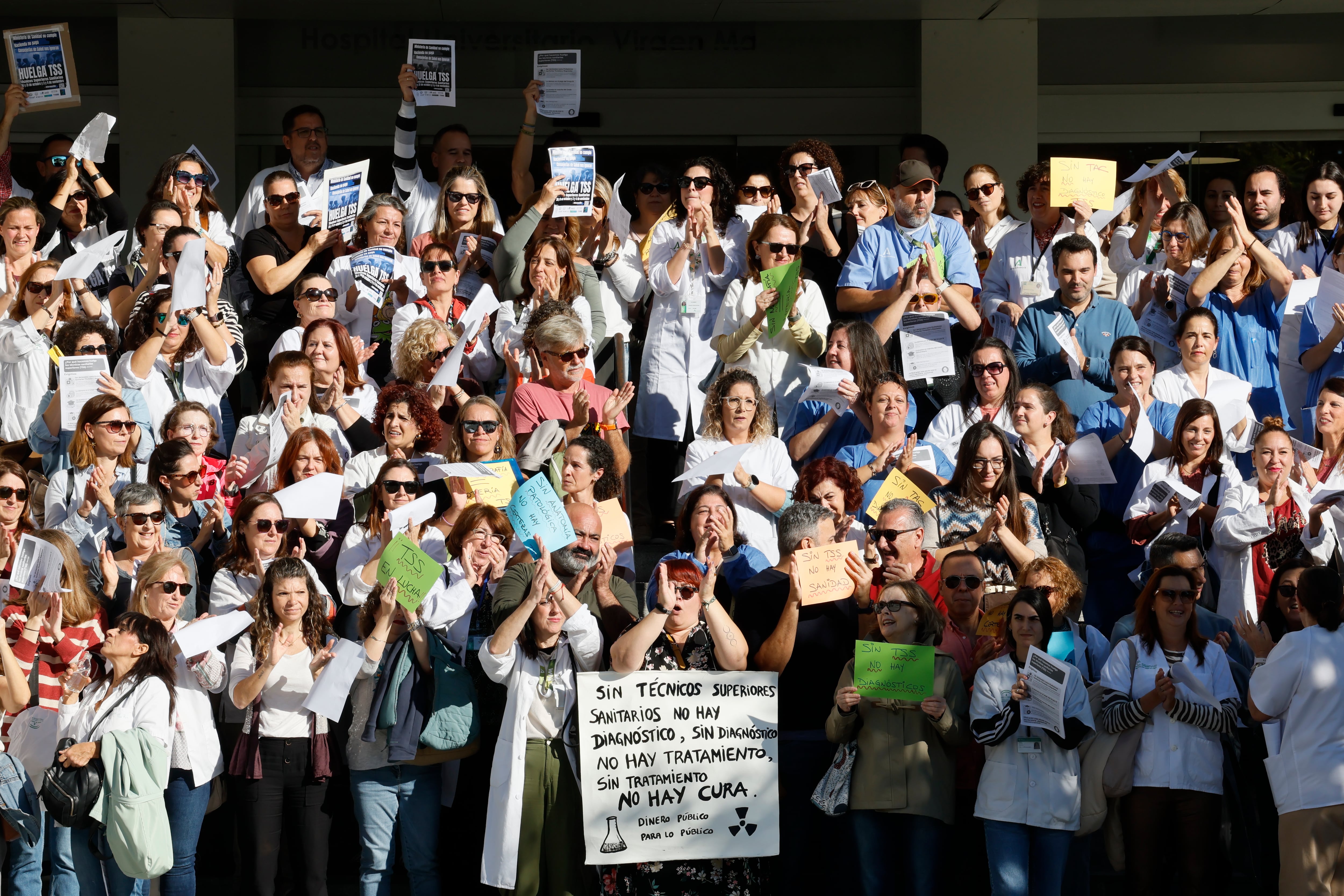 Los técnicos superiores sanitarios concluyen cuatro días de huelga sin hacer pruebas diagnósticas
