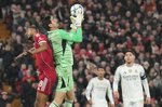 Courtois, la pesadilla de Anfield: el 23% de sus paradas desde la final de 2022 fueron ante el Liverpool