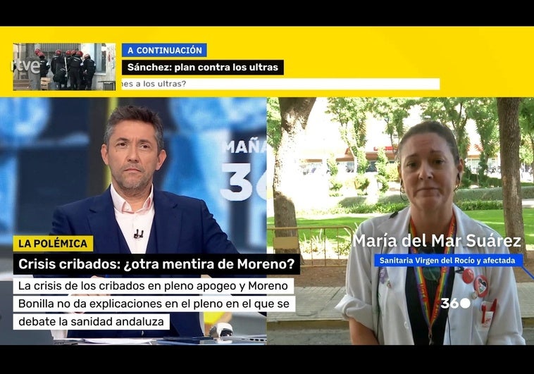 TVE presenta como médico a una cocinera para criticar a Juanma Moreno