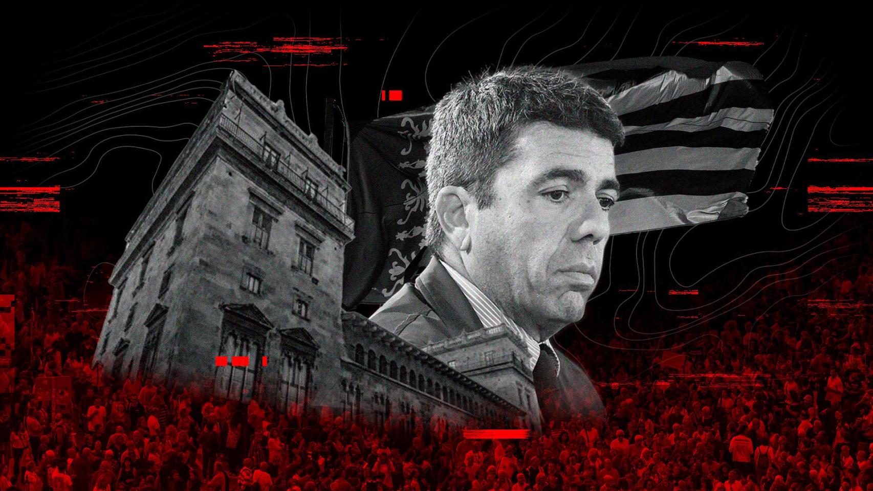 Un Mazón roto y sin fuerzas para continuar ultima con Feijóo los términos de su dimisión como president