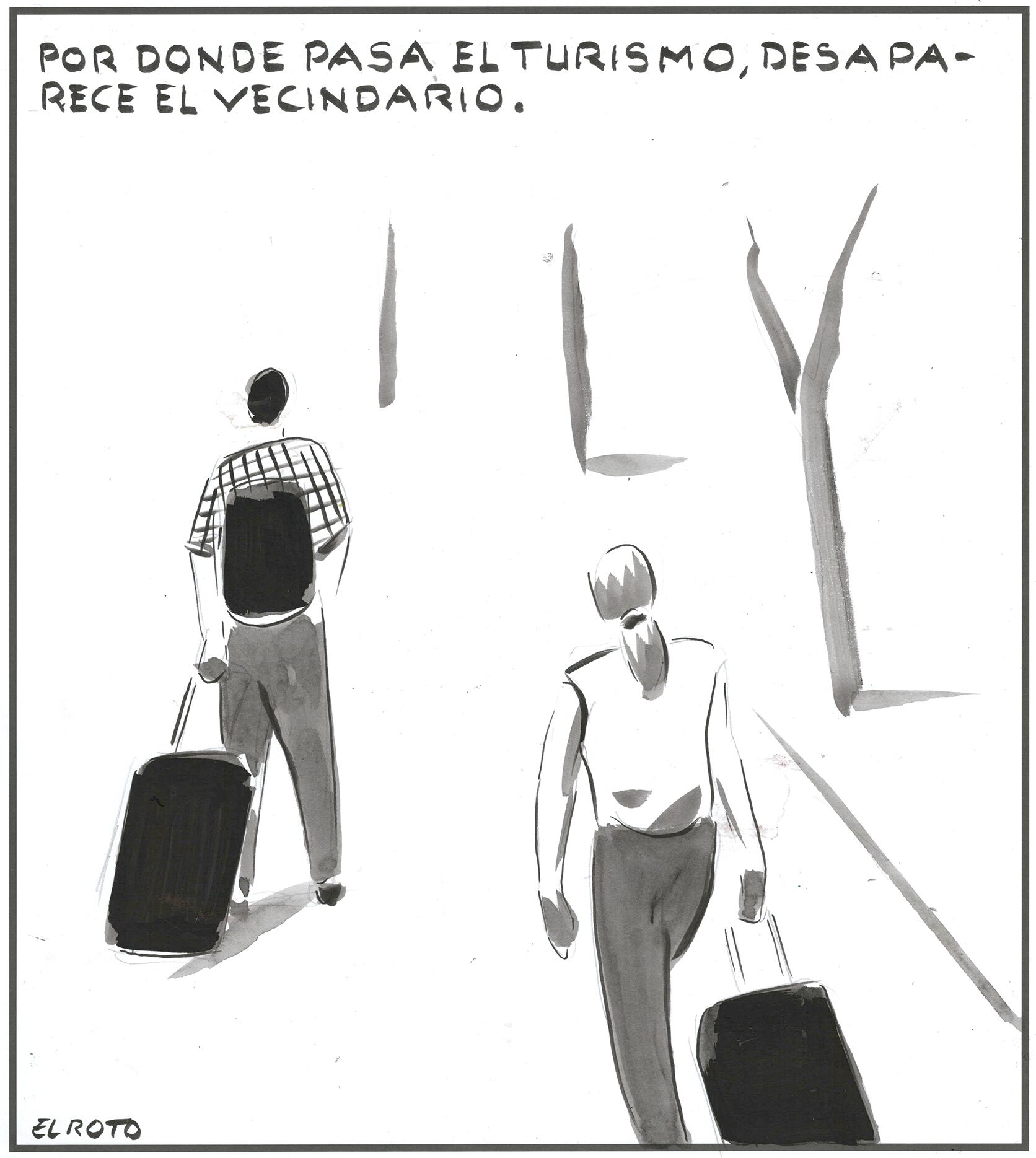 El Roto: turistas y vecinos