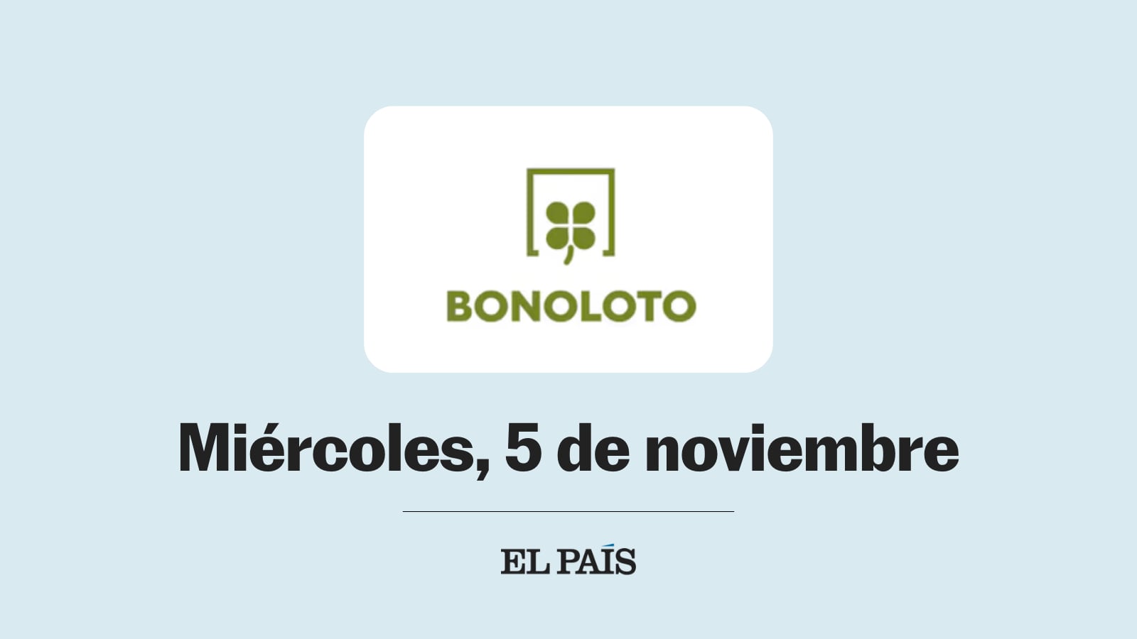 Bonoloto: comprobar sorteo del miércoles 5 de noviembre