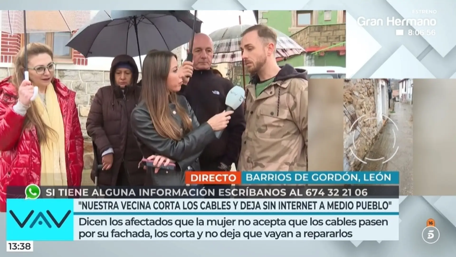 Una vecina de León deja sin internet a todo su pueblo al cortar los cables de fibra óptica