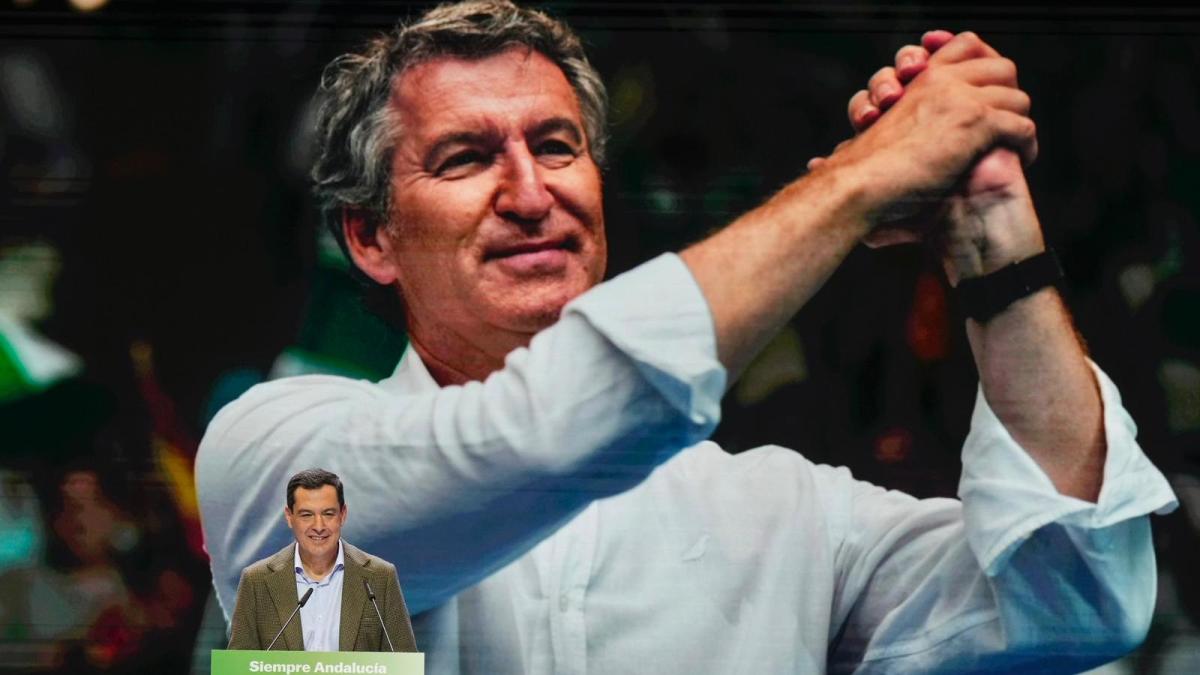 Feijóo se fija en Moreno para derrotar al PSOE: “El PP también recuperará la decencia y la honestidad en España”