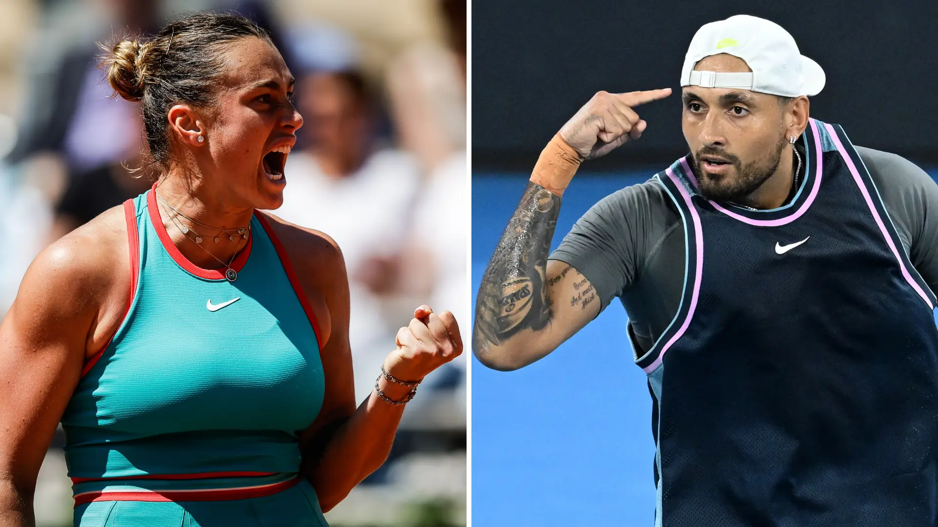 Aryna Sabalenka defenderá el tenis femenino frente a Nick Kyrgios en una nueva 'Batalla de los Sexos' 50 años después de la primera