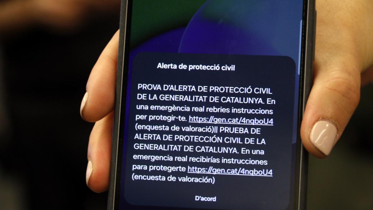 Protección Civil prueba mañana su sistema de alertas en los móviles de Barcelona y su área metropolitana